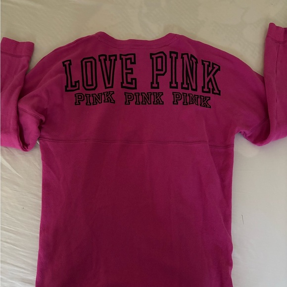 PINK Victoria's Secret Fuchsia Long Sleeve Tee - Picture 2 of 4